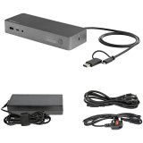 StarTech.com Universele Laptop Docking Station, Hybrid USB-C & USB-A Dock, Dual 4K DP & HDMI, 100W PD, Mac / Windows / Chrome OS, 4x USB 5Gbps Hub, GbE