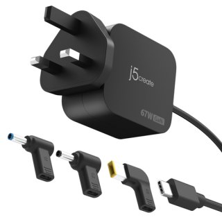 j5create JUP1565DCF3A-FN oplader voor mobiele apparatuur Zwart