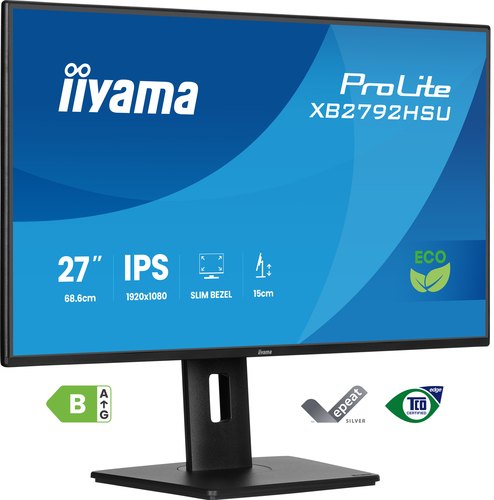iiyama ProLite XB2792HSU-B1 A computer monitor 68,6 cm (27") 1920 x 1080 Pixels Full HD LED Zwart