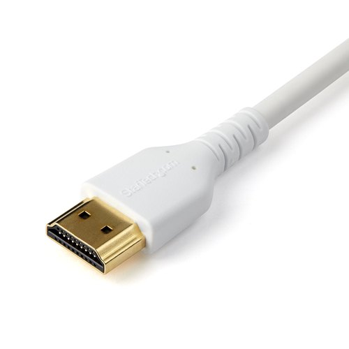 StarTech.com 2 m Premium Gecertificeerde HDMI 2.0 Kabel met Ethernet, Duurzame High Speed UHD 4K 60Hz HDR, Robuuste M/M Kabel met Aramidevezel, TPE, Ultra HD Monitors, TVs & Displays, Zwart