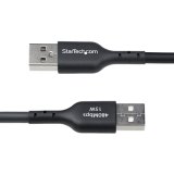 StarTech.com 4m USB-A naar USB-C Laadkabel, USB-A naar USB Type-C Oplaadkabel, Opladen & Synchroniseren, Fast Charge 3A, USB 2.0 Data Transfer Kabel, TPE Mantel, Zwart