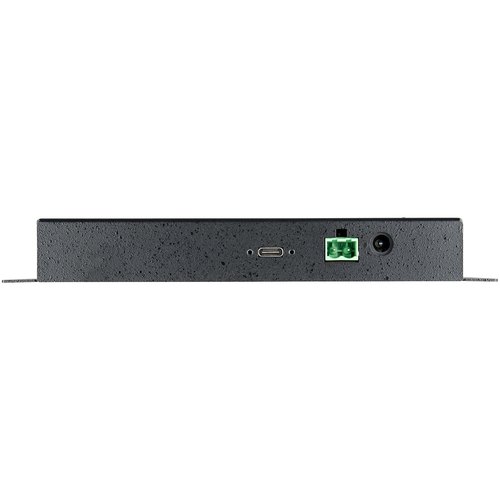 StarTech.com 4-Port USB C Hub 10Gbps - Metalen Industriële USB Type-C Hub - 3xUSB-A & 1xUSB-C - ESD & Overspanningsbeveiliging - USB-C of USB-A Host - Self-Powered Monteerbare USB 3.2 Gen 2 Hub