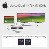 Kensington SD5760T Thunderbolt 4 Dual 4K Docking Station met 96W Power Delivery