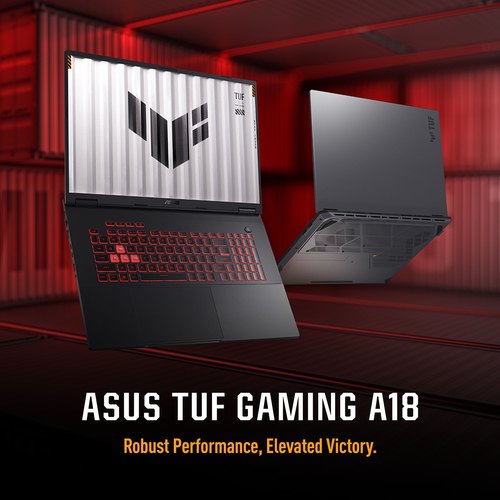 ASUS TUF Gaming A18 FA808UM-S8011W AMD Ryzen™ 7 260 Laptop 45,7 cm (18") WUXGA 32 GB DDR5-SDRAM 1 TB SSD NVIDIA GeForce RTX 5060 Wi-Fi 6E (802.11ax) Windows 11 Home Zwart, Grijs AZERTY Belgisch