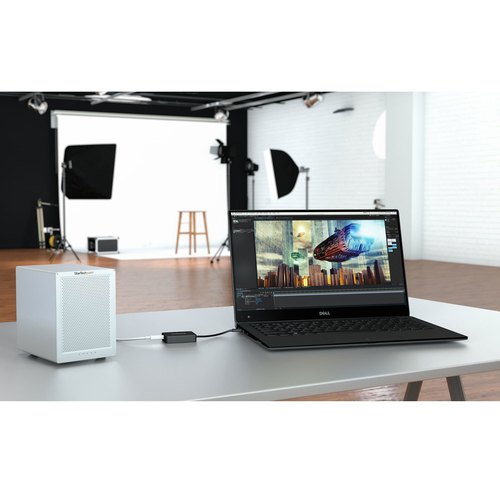 StarTech.com Thunderbolt 3 naar Thunderbolt 2 Adapter, TB3 Laptop naar TB2 Schermen & Apparatuur, Thunderbolt 2 20Gbps of Thunderbolt 1 10Gbps Converter, Thunderbolt 3 Gecertificeerd, Windows/Mac