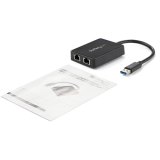 StarTech.com USB 3.0 naar 2-poorts gigabit Ethernet-adapter NIC met USB-poort