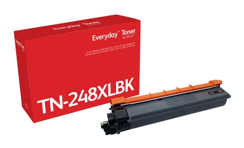 Everyday Zwart Toner compatibel met Brother TN248XLBK, High capacity