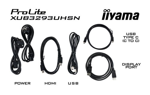 iiyama ProLite XUB3293UHSN-B5 computer monitor 80 cm (31.5") 3840 x 2160 Pixels 4K Ultra HD LCD Zwart