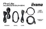 iiyama ProLite XUB3293UHSN-B5 computer monitor 80 cm (31.5") 3840 x 2160 Pixels 4K Ultra HD LCD Zwart