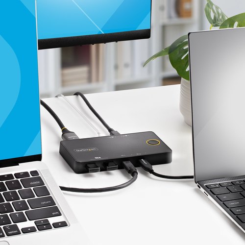 StarTech.com C2-H46-UC2-PD-KVM KVM-switch Zwart