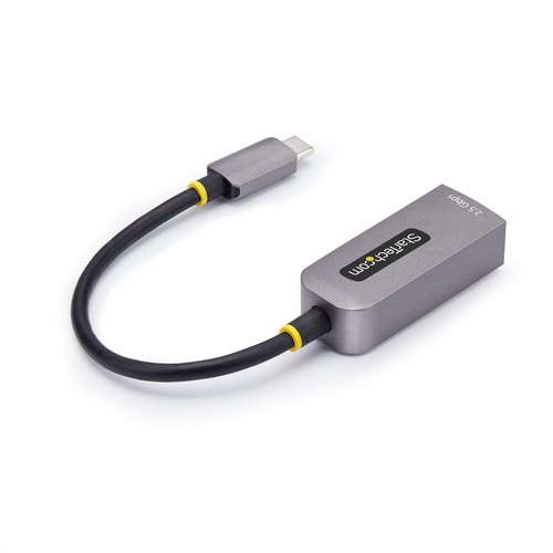 StarTech.com 2.5GbE USB-C naar Ethernet Adapter, NBASE-T NIC, USB 3.0 Type-C 2.5/1G Multi Speed Netwerk, Thunderbolt Compatibel, Windows & Mac