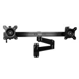 StarTech.com Dual monitor arm scharnierende muurbeugel voor twee VESA 15"-24" schermen