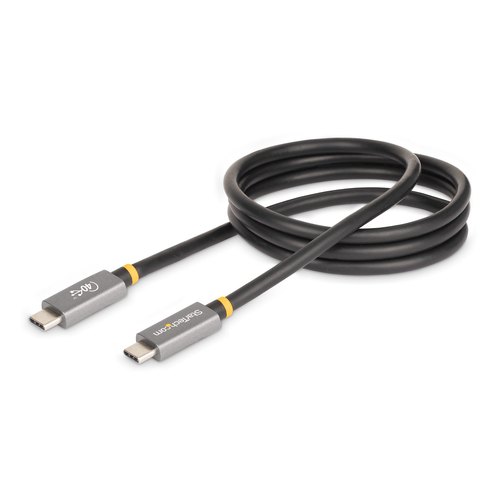 StarTech.com 1m USB4 Kabel, USB-IF Gecertificeerde USB-C Kabel, 40 Gbps, USB Type-C Data Transfer Kabel, 100W Power Delivery, 8K 60Hz, Compatibel met Thunderbolt 4/3/USB 3.2
