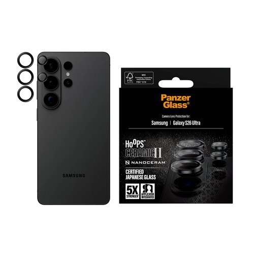 PanzerGlass ® Hoops® Ceramic II Camera Lens Protector Samsung Galaxy S26 Ultra Doorzichtige schermbeschermer 1 stuk(s)