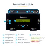 StarTech.com 4 Bay SSD/HDD Hard Drive Eraser, 2.5" & 3.5" SATA, Hostless Externe Standalone Disk Wiper/Sanitizer, 9 Erase Modes, RS232 Printer Port, NIST/DOD & TAA Compliant