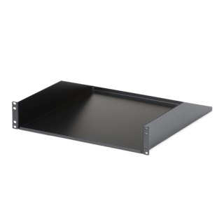StarTech.com 2U Server Rack Schap - Universele Rack Mount Cantilever Shelf voor 19" Netwerk Kast & Apparatuur - Heavy Duty Staal - Capaciteit 56kg - Diepte 45cm (18”) - Zwart