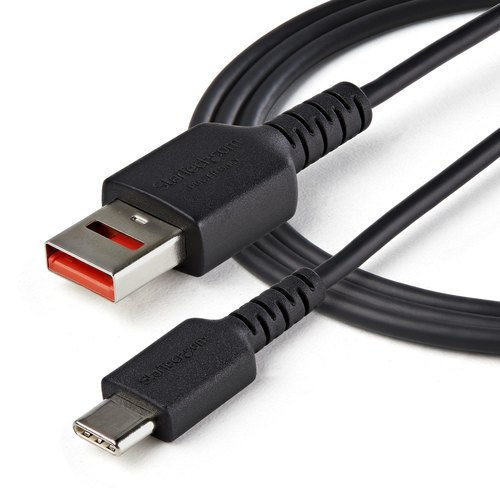 StarTech.com 1m Data Blocker Kabel USB-A naar USB-C Secure Charging Kabel No-Data Power-Only Oplaadkabel voor Telefoon/Tablet USB Protector Data Blocker Adapter Kabel