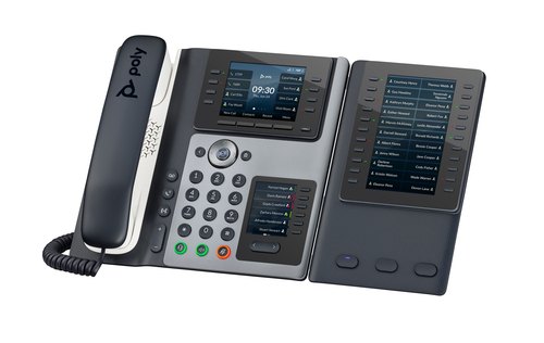 HP Poly Edge E400 IP-telefoon met PoE-ondersteuning