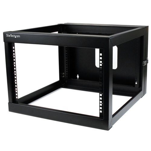 StarTech.com 4 Post 6U Scharnierend Wall-Mount Server Rack, 19" Open Frame Netwerk Rack, 50cm Montage Diepte, Swing Out Data Rack voor IT/AV/Patchpaneel/Computer