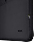 Trust Bologna Laptop Sleeve 16 inch - Laptop sleeve – Voor laptops tot 16 inch – Gerecycled polyester – Zwart