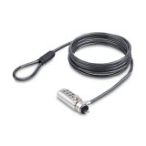 StarTech.com Dun Noble Wedge® Compatibel Laptop Kabelslot, 1,5m Laptop Beveiligingskabel, Anti-Diefstal Slot voor Laptop/Notebook, Snijbestendige Kabel, 4-Cijferslot