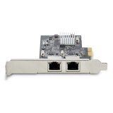 StarTech.com 2-Port 2.5Gbps NBASE-T PCIe Netwerkkaart, Intel I225-V, Dual-Port Computer Ethernet Adapter, Multi-Gigabit NIC, PCI Express Server LAN Kaart, Desktop Ethernet Interface