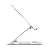 ACT Laptopstandaard aluminium, opvouwbaar, traploos in hoogte verstelbaar