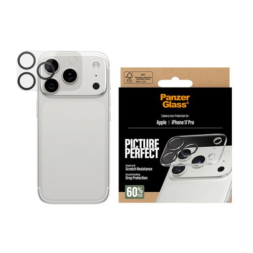 PanzerGlass ® PicturePerfect Camera Lens Protector iPhone 17 Pro Doorzichtige schermbeschermer Apple 1 stuk(s)