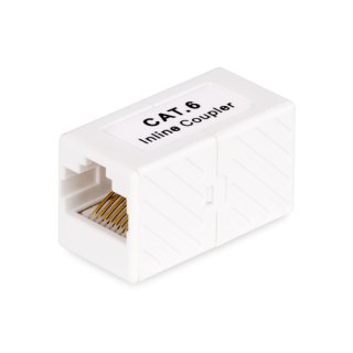 StarTech.com RJ45 Koppelstuk, Inline Cat6 Coupler, Female naar Female (F/F) T568 Connector, UTP Verlengblokje, Unshielded Ethernet Kabel Verlengstuk