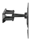 Manhattan Wandbeugel voor TV’s en monitoren (Volledig Verstelbaar), voor schermen 32–65", VESA-compatibiliteit: van 100x100 tot 600x400 mm (controleer de afmetingen van de vier montagegaten aan de achterzijde), max 40 kg, zwart