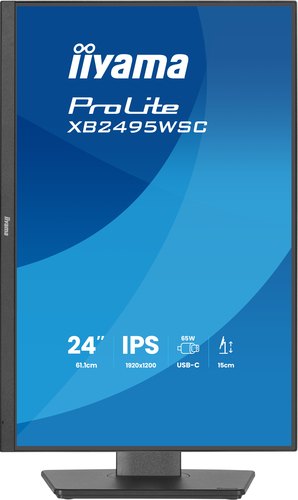 iiyama ProLite XB2495WSC-B1 computer monitor 61,2 cm (24.1") 1920 x 1200 Pixels WUXGA LED Zwart