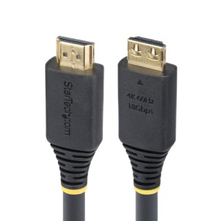 StarTech.com 6m High Speed HDMI Kabel met Grip Connectors, 4K 60Hz/1440p 144Hz, HDR10/HDCP 2.2/ARC, 18Gbps, UHD HDMI 2.0 Kabel voor TV/Monitor/Display, TPE Mantel