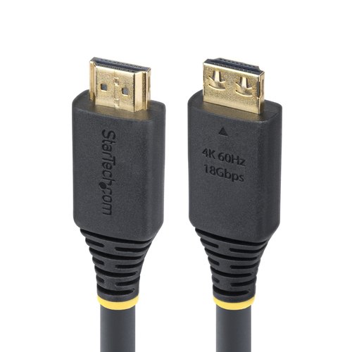 StarTech.com 6m High Speed HDMI Kabel met Grip Connectors, 4K 60Hz/1440p 144Hz, HDR10/HDCP 2.2/ARC, 18Gbps, UHD HDMI 2.0 Kabel voor TV/Monitor/Display, TPE Mantel
