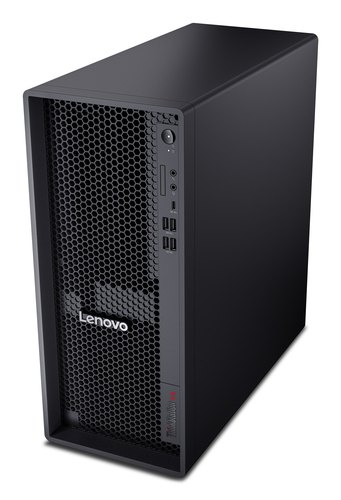 Lenovo ThinkStation P4 AMD Ryzen™ 7 PRO PRO 9745 32 GB DDR5-SDRAM 512 GB SSD NVIDIA RTX A1000 Windows 11 Pro Tower PC Zwart