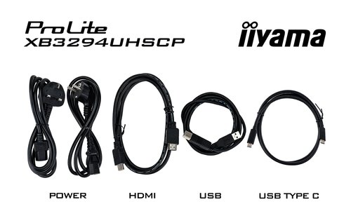 iiyama ProLite XB3294UHSCP-B1 computer monitor 80 cm (31.5") 3840 x 2160 Pixels 4K Ultra HD Zwart
