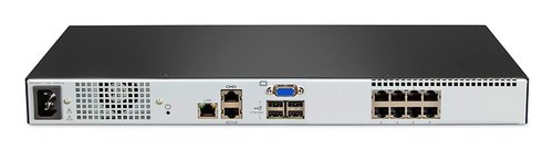Vertiv Avocent AV 3108 KVM-switch Rack-montage Zwart