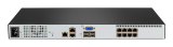 Vertiv Avocent AV 3108 KVM-switch Rack-montage Zwart