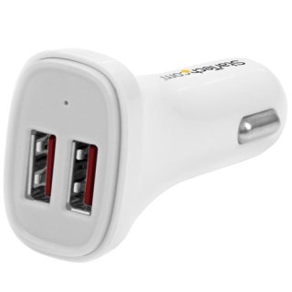 StarTech.com USB2PCARWHS oplader voor mobiele apparatuur Universeel Wit Sigarettenaansteker Auto