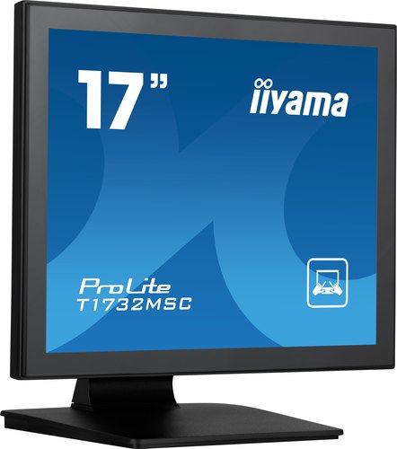 iiyama ProLite T1732MSC-B1SAG computer monitor 43,2 cm (17") 1280 x 1024 Pixels Full HD LED Touchscreen Tafelblad Zwart