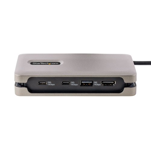 StarTech.com USB-C Multiport Adapter, 4K 60Hz HDMI 2.0b, HDR, USB 3.2 Gen 2 10Gbps Hub (2xUSB-C, 1xUSB-A), 100W PD Pass-Through, Mini Travel Dock, 30cm Kabel, Laptop Docking Station, USB Type-C Travel Adapter