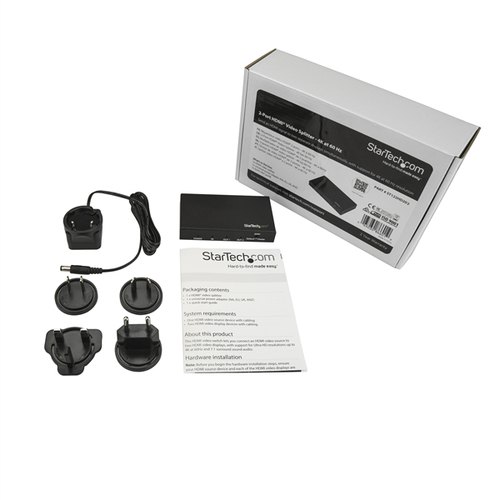 StarTech.com 2 poorts HDMI splitter 4K 60Hz