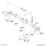 Neomounts FPMA-D960DG Monitorarm 10-27"