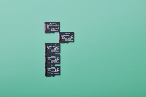 Kingston Technology 64GB micSDXC Canvas Select Plus Gen3 100R A1 enkel pakket zonder ADP