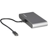 StarTech.com Dual-Monitor Thunderbolt Mini Dock, 4K 60Hz HDMI, Driverloze Hub voor Windows & Mac, Gigabit Ethernet, 1x USB-A (USB 5Gbps), 28cm Kabel