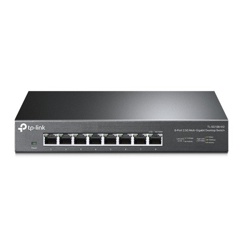 TP-Link TL-SG108-M2 netwerk-switch Unmanaged 2.5G Ethernet (100/1000/2500) Zwart