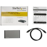 StarTech.com USB-C Dock - 4K Dual Monitor DisplayPort - Mini Laptop Docking Station - 100W Power Delivery Passthrough - GbE, 2-Port USB-A Hub - USB Type-C Multiport Adapter - 1m kabel
