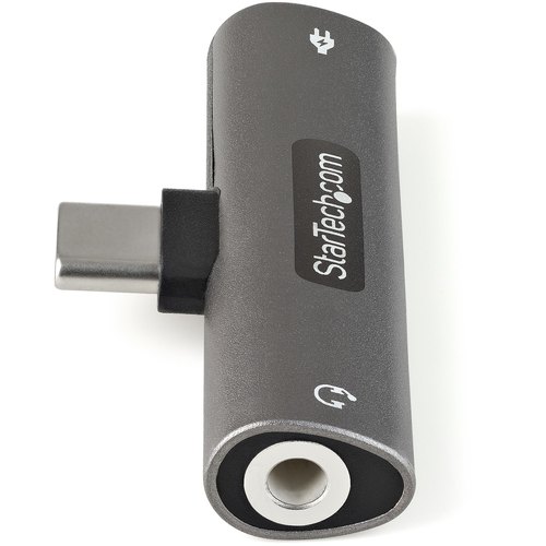 StarTech.com USB-C Audio & Oplaadadapter - USB-C Audio Adapter met 3.5mm TRRS Koptelefoon/Headset Jack en 60W USB Type-C Power Delivery Pass-through - Voor USB-C Telefoon/Tablet/Laptop
