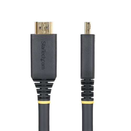 StarTech.com 10m Actieve High Speed HDMI Kabel met Grip Connectors, 4K 60Hz/1440p 144Hz, HDR10/HDCP 2.2/ARC, 18Gbps, UHD HDMI Kabel voor TV/Monitor/Display