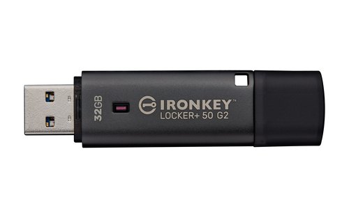 Kingston Technology IronKey 32GB Locker Plus 50 G2, FIPS 197, AES-256