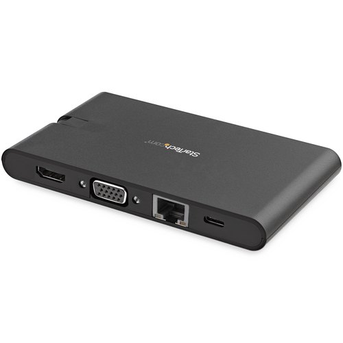 StarTech.com USB-C Multiport Adapter - USB Type-C 8-in-1 Mini Dock met HDMI 4K of VGA 1080p - 100W Power Delivery Passthrough, 3-Port USB 3.0 Hub, GbE, SD & MicroSD - Laptop Travel Dock